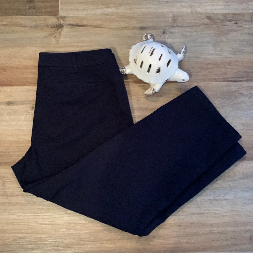Talbots Navy Wide-Leg Dress Pants